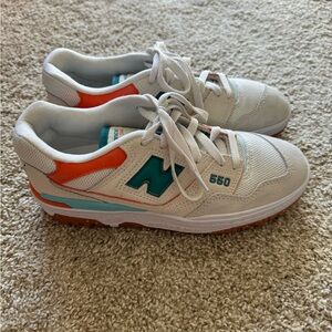 Brand new! New balance 550 lifest mtz in white green orange blue size 8.